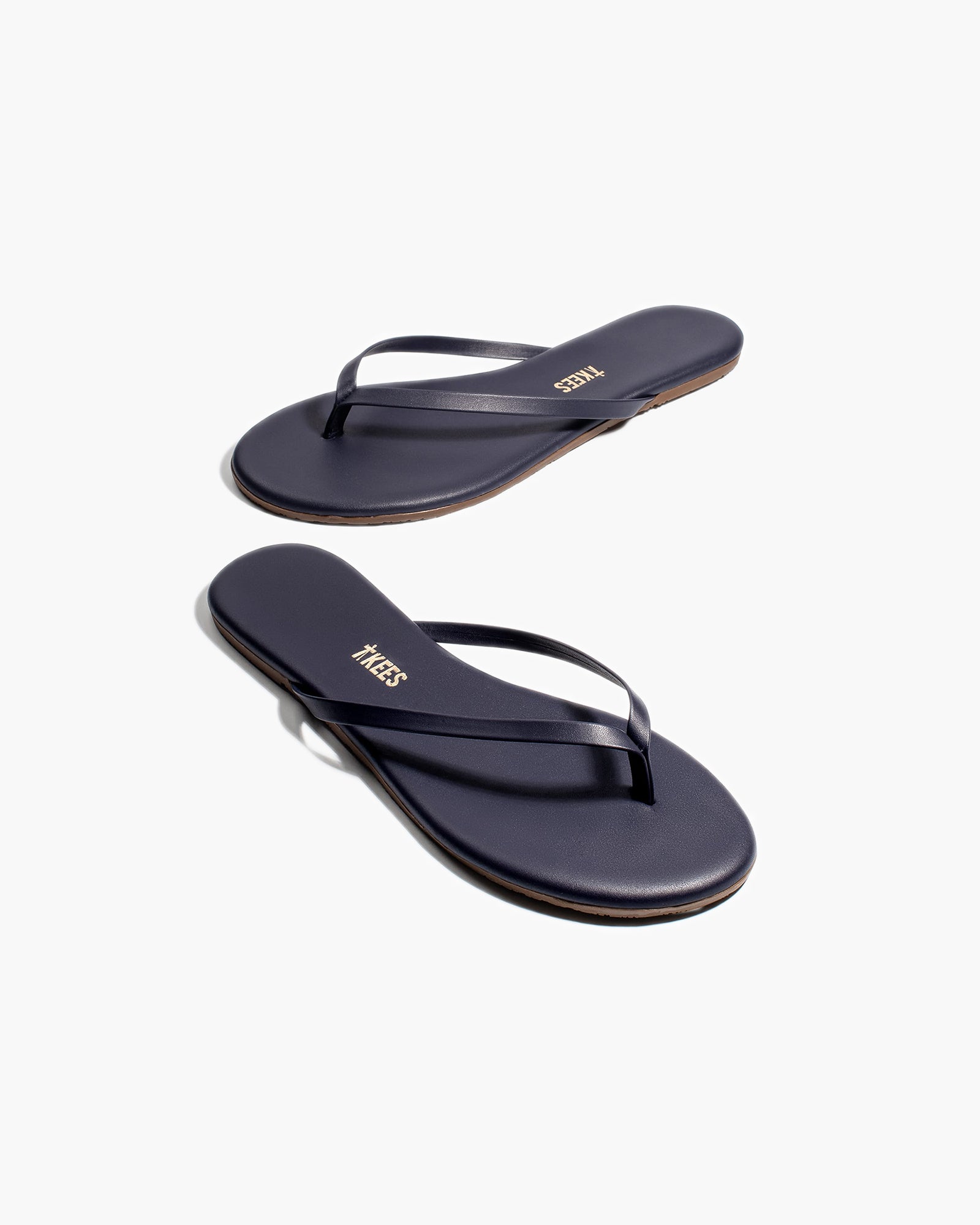 Black Women's's's's's's's's's's's's's's's's's's's's's's TKEES Lily Liners Flip Flops | MLJOUB012