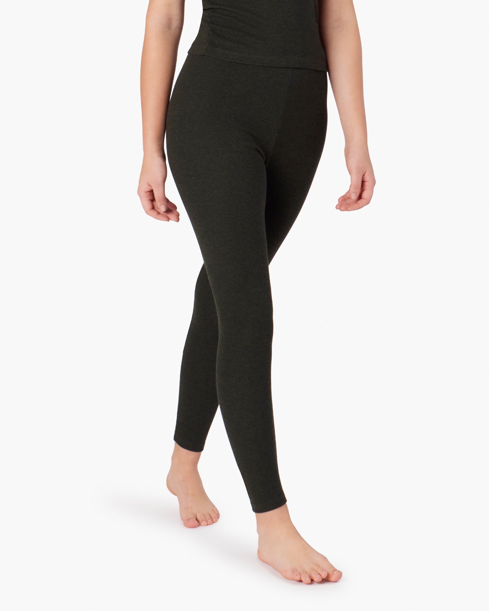 Black Women's's's's's's's's's's's's's's's's's's's's's's TKEES Super Rib Leggings | ZLBIOS650