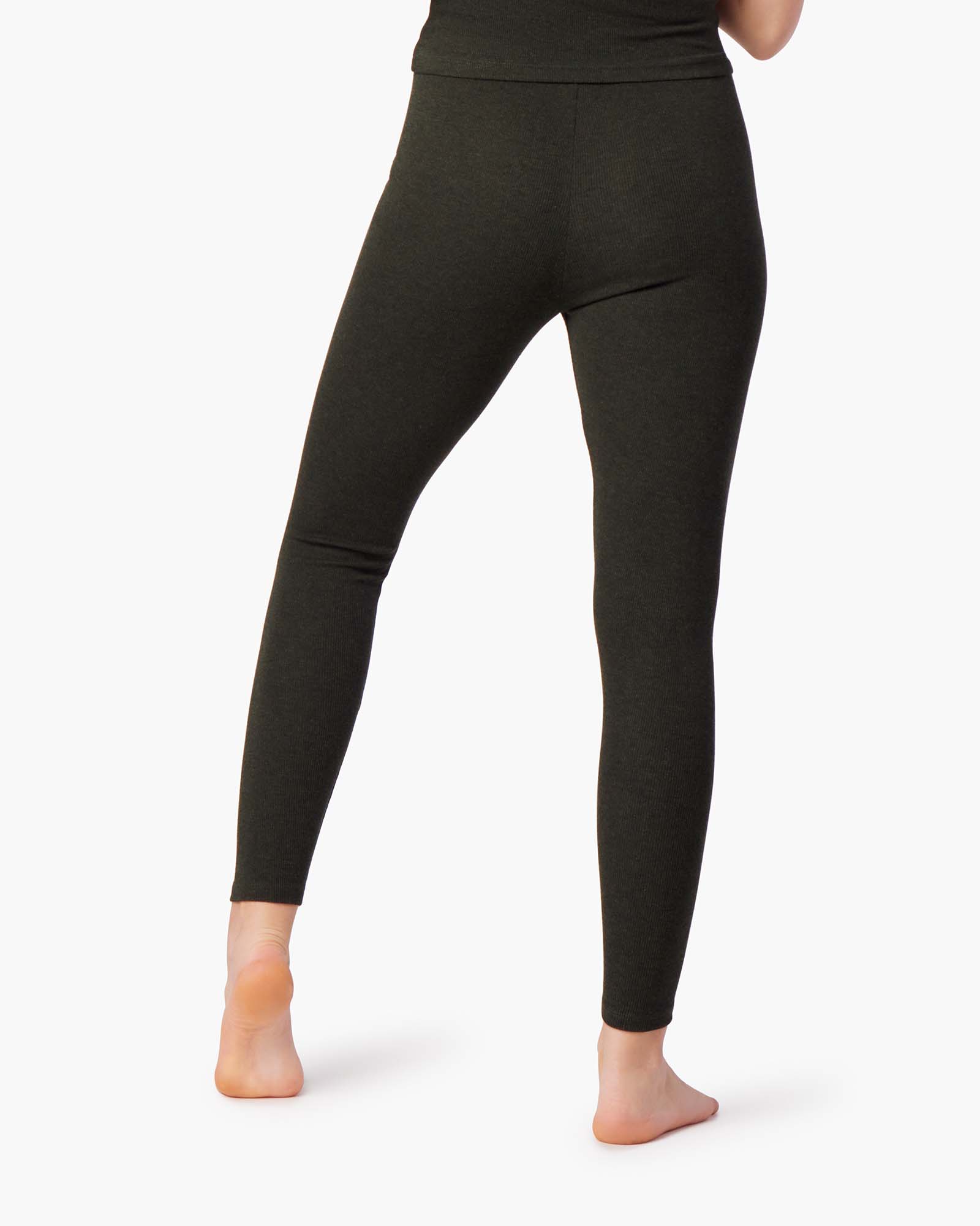 Black Women's's's's's's's's's's's's's's's's's's's's's's TKEES Super Rib Leggings | ZLBIOS650