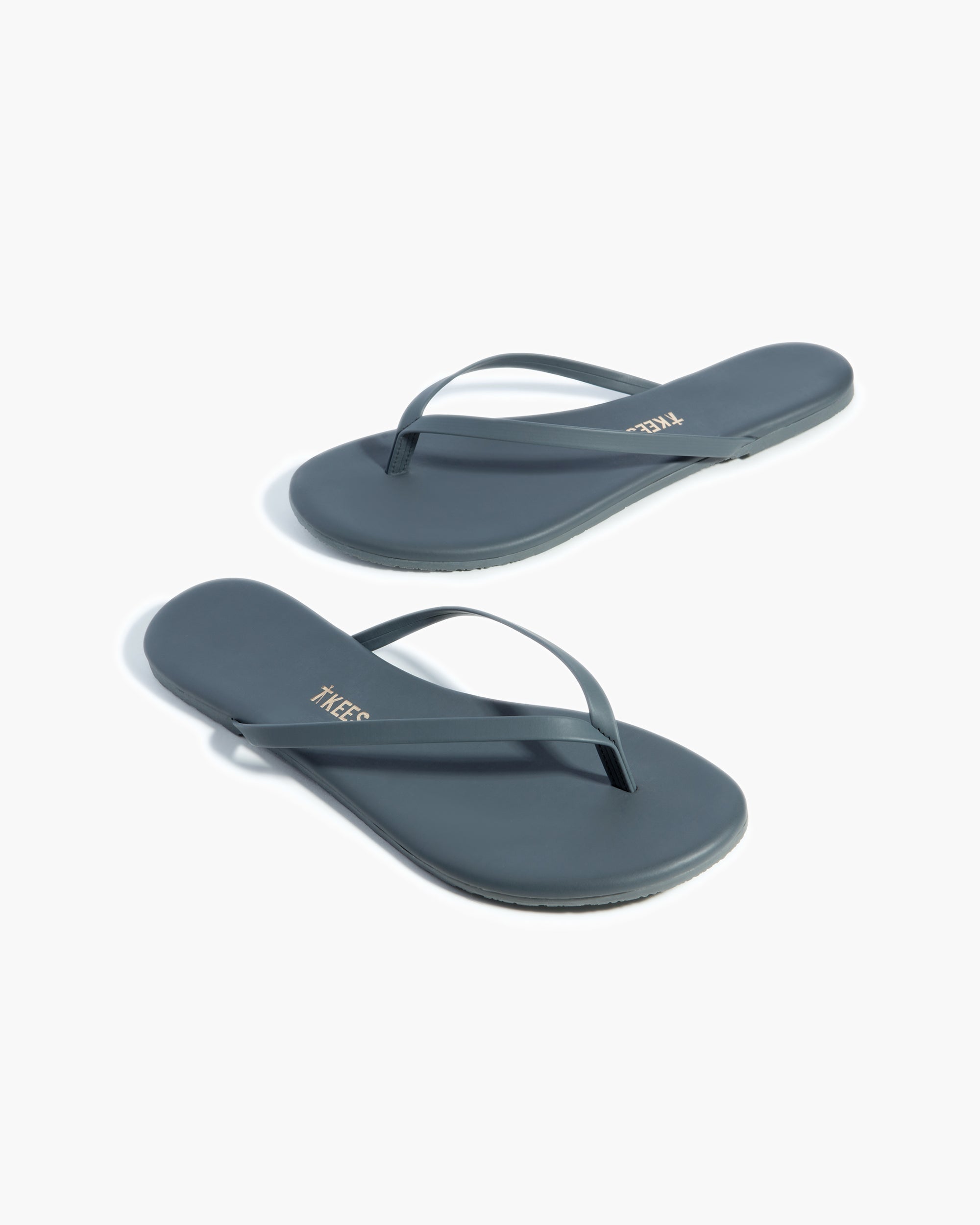 Blue Women's's's's's's's's's's's's's's's's's's's's's's TKEES Lily Vegan Flip Flops | NIEQWZ056