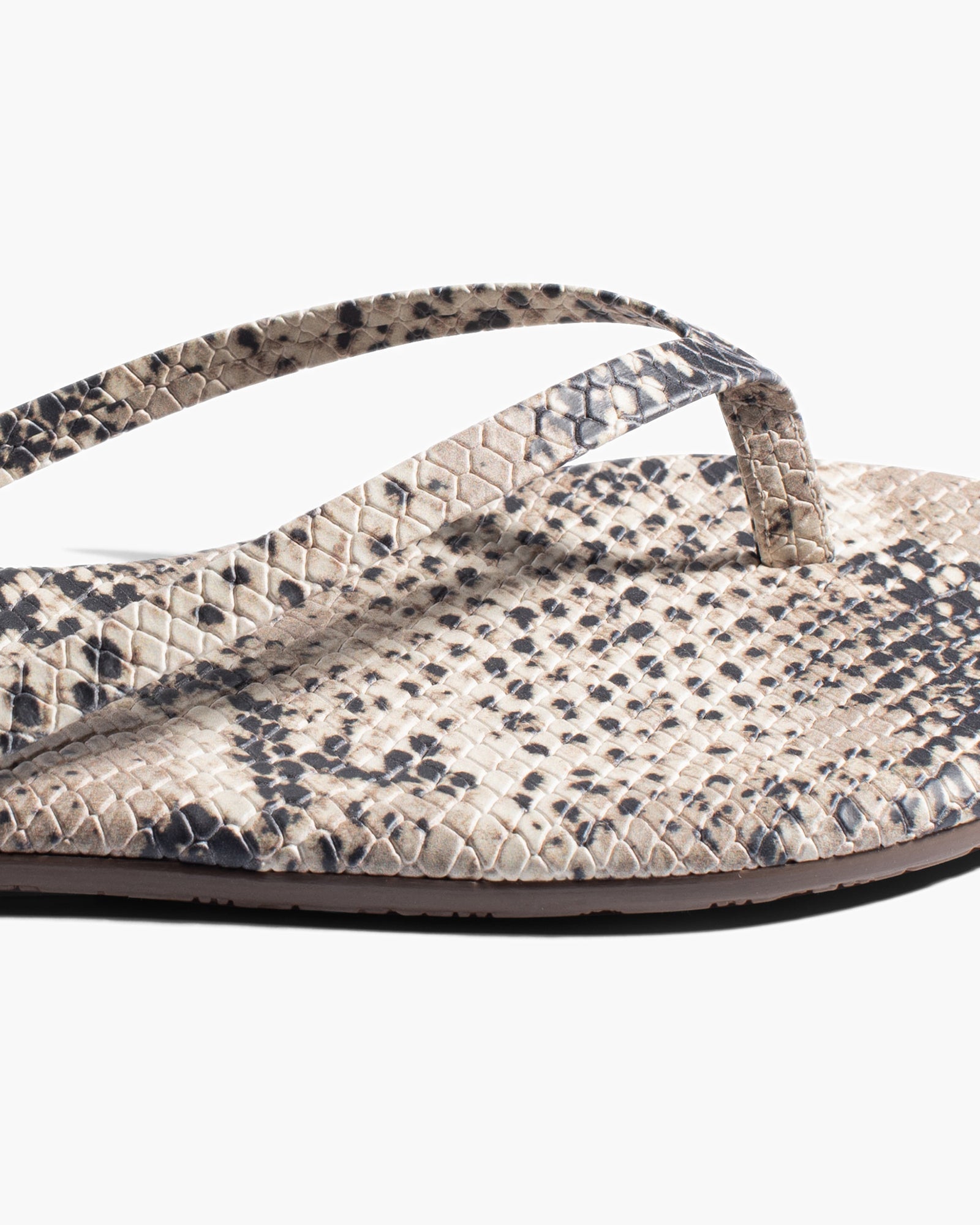 Brown Snake Women's's's's's's's's's's's's's's's's's's's's's's TKEES Lily Vegan Animal Flip Flops | NJCVDL721