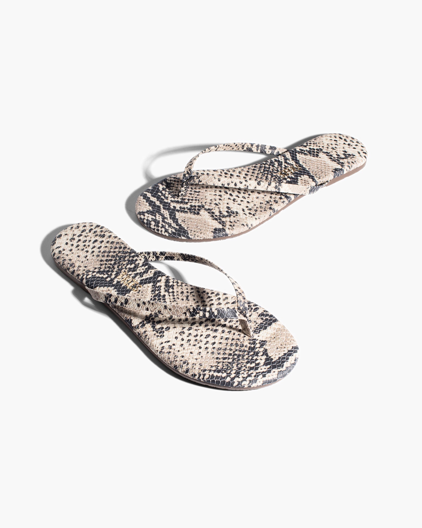 Brown Snake Women's's's's's's's's's's's's's's's's's's's's's's TKEES Lily Vegan Animal Flip Flops | NJCVDL721