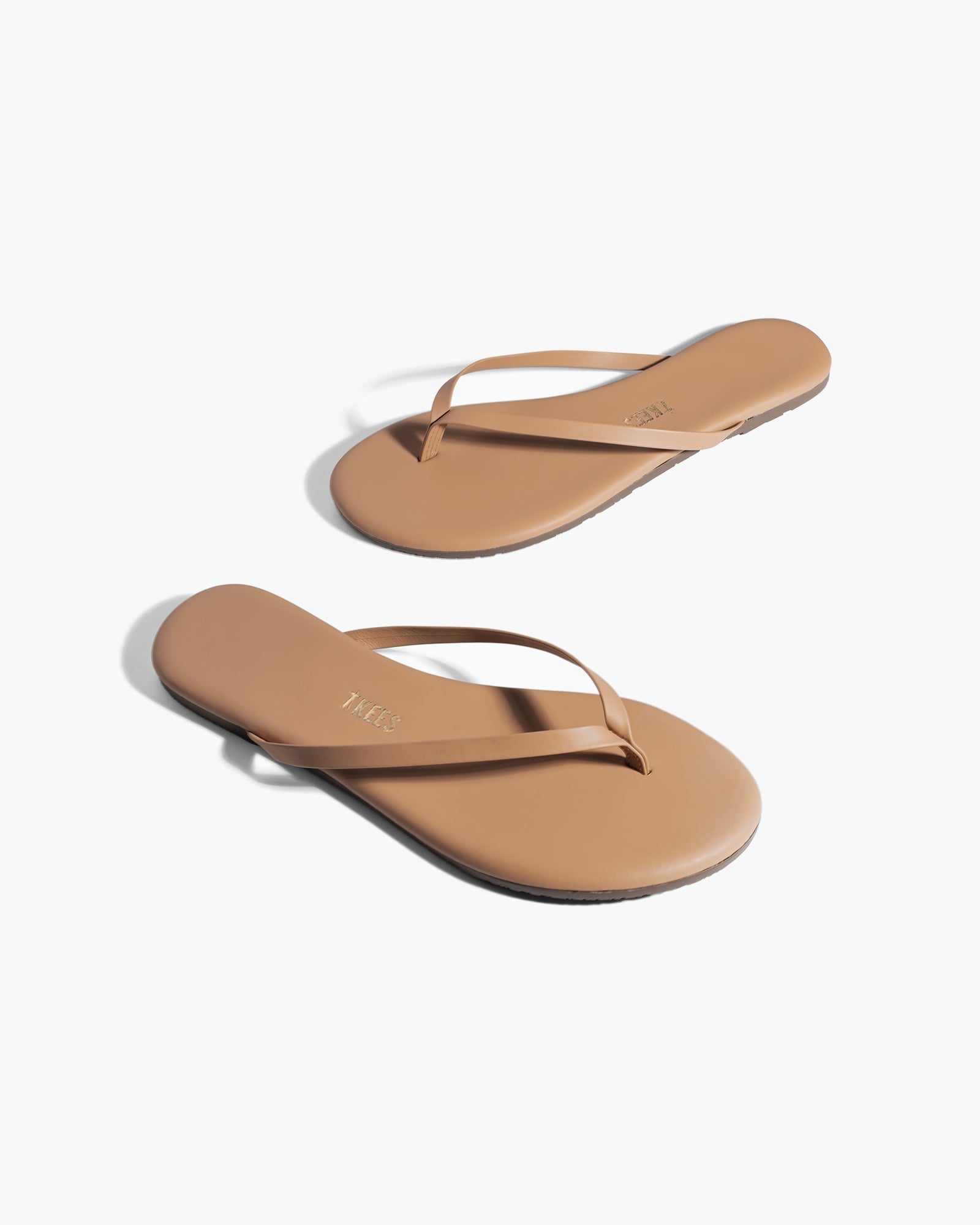 Brown Women's's's's's's's's's's's's's's's's's's's's's's TKEES Lily Nudes Flip Flops | KIWXGY417