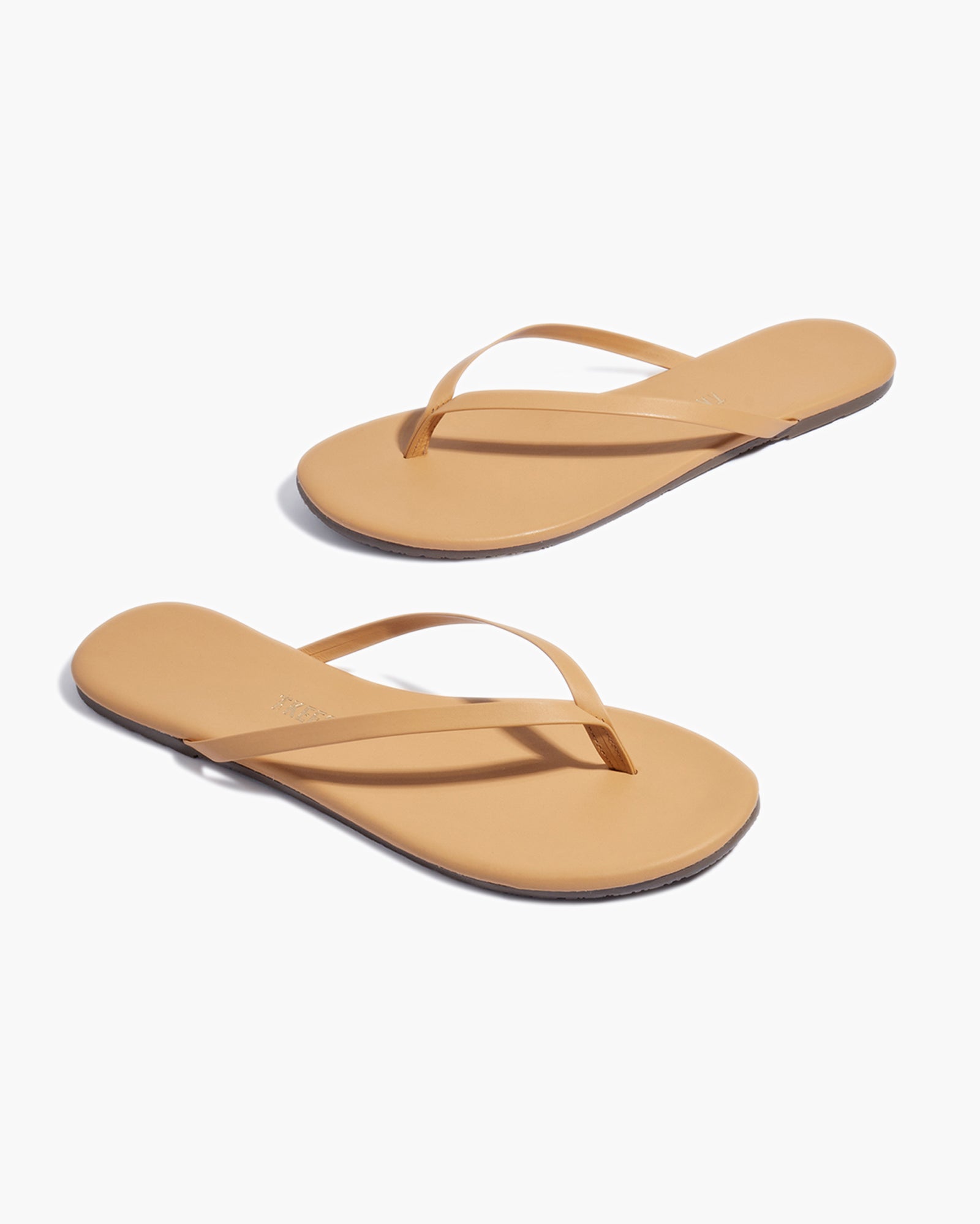 Brown Women's's's's's's's's's's's's's's's's's's's's's's TKEES Lily Nudes Flip Flops | OHELIG709