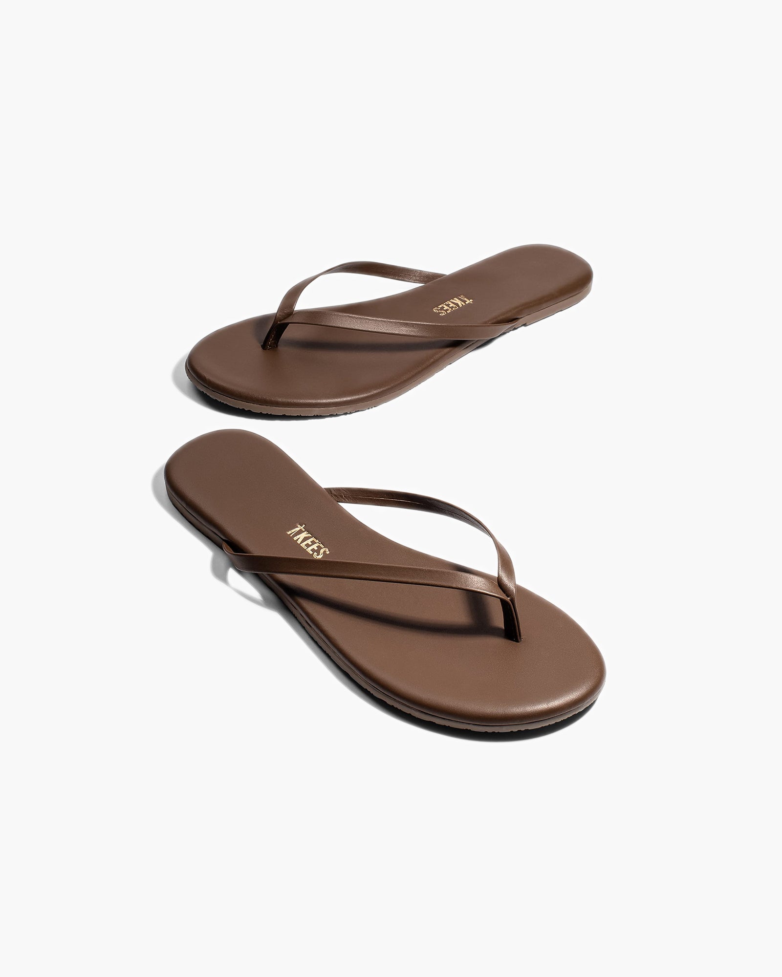 Coffee Women's's's's's's's's's's's's's's's's's's's's's's TKEES Lily Liners Flip Flops | EUZAQI309