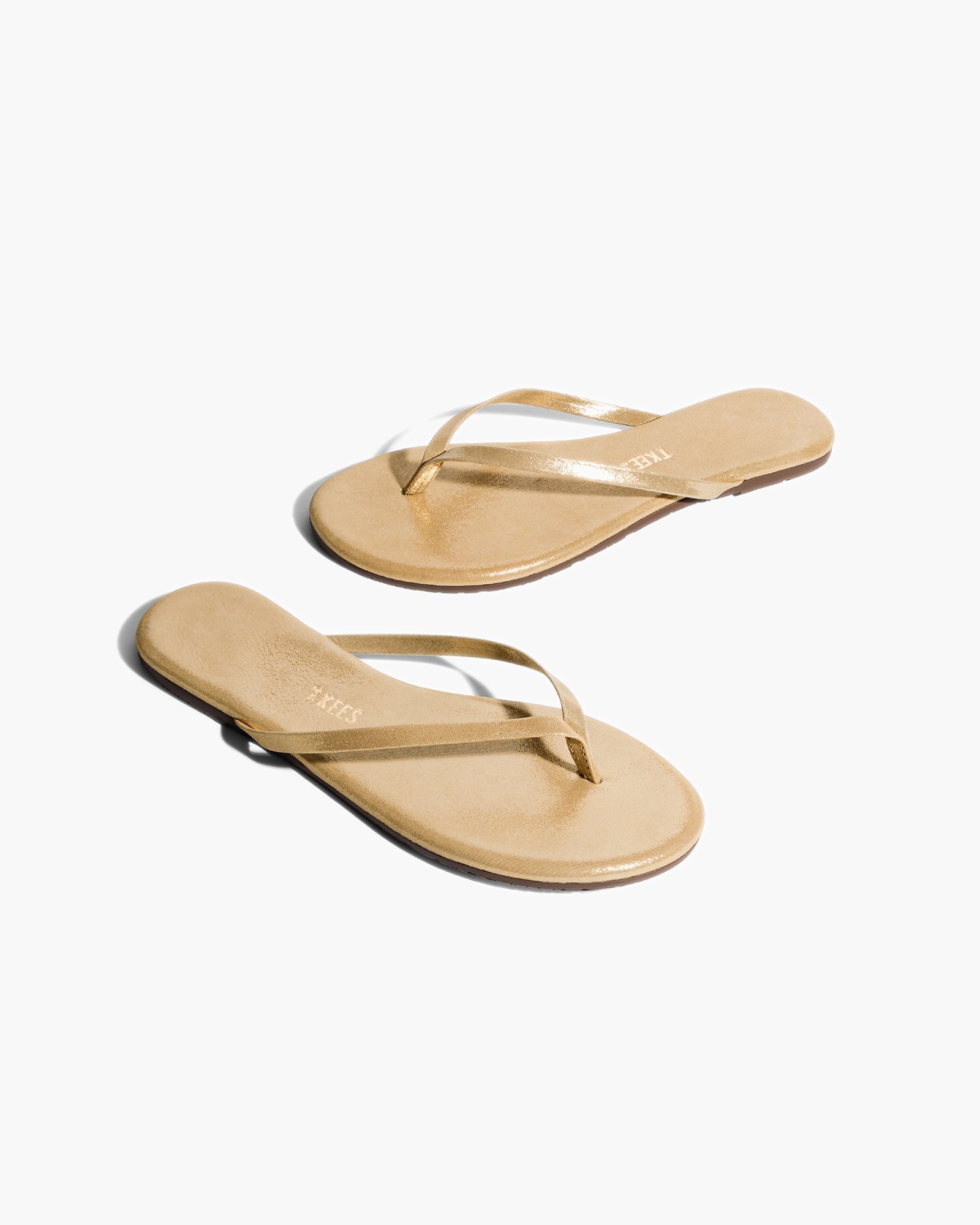 Gold Women's's's's's's's's's's's's's's's's's's's's's's TKEES Lily Glitters Flip Flops | ATDONI254