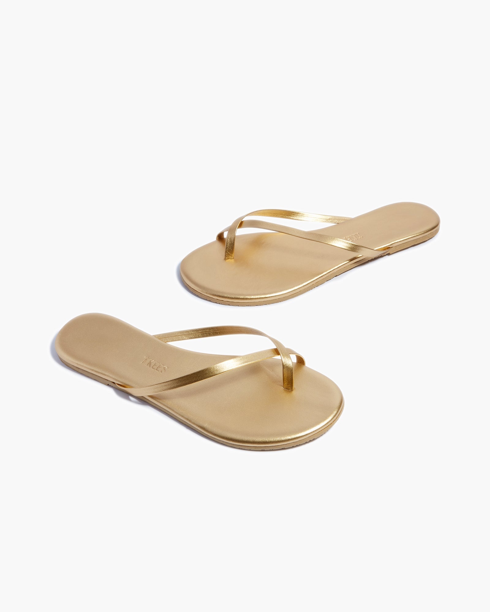 Gold Women's's's's's's's's's's's's's's's's's's's's's's TKEES Riley Metallics Sandals | TJLZNY853