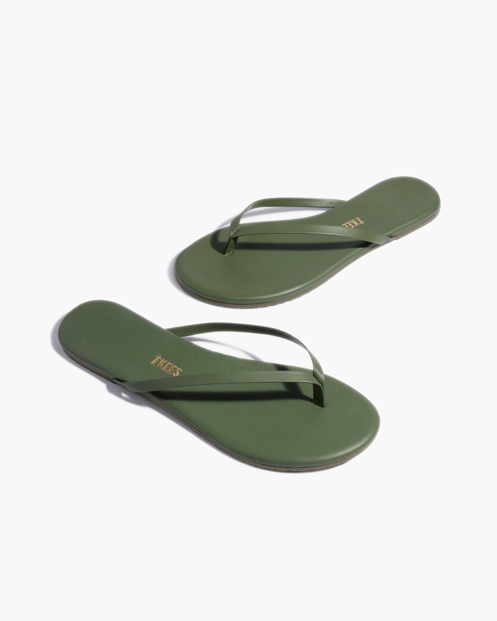 Green Women's's's's's's's's's's's's's's's's's's's's's's TKEES Lily Pigments Flip Flops | KXFIRE692