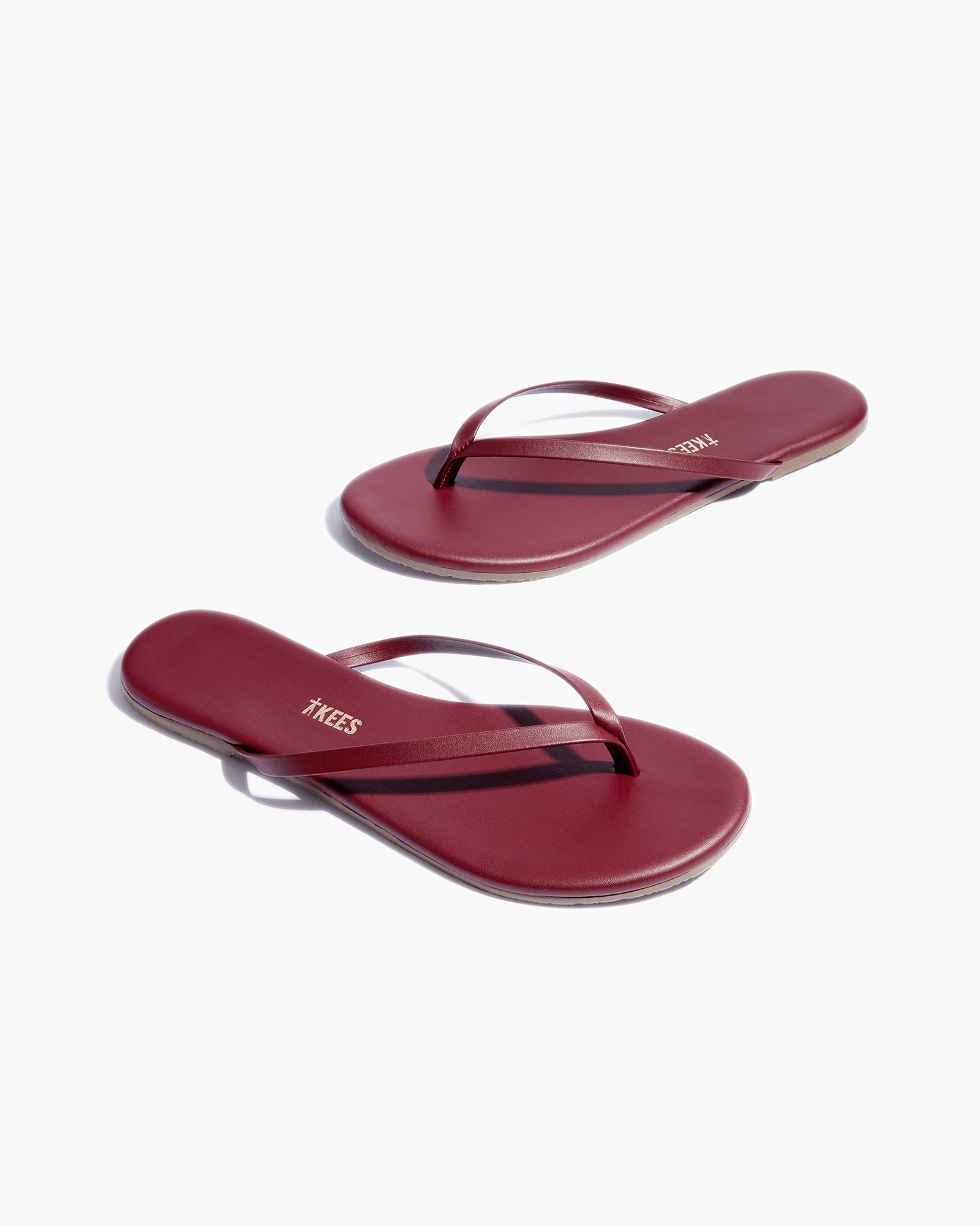 Red Women's's's's's's's's's's's's's's's's's's's's's's TKEES Lily Liners Flip Flops | BZQAHY034