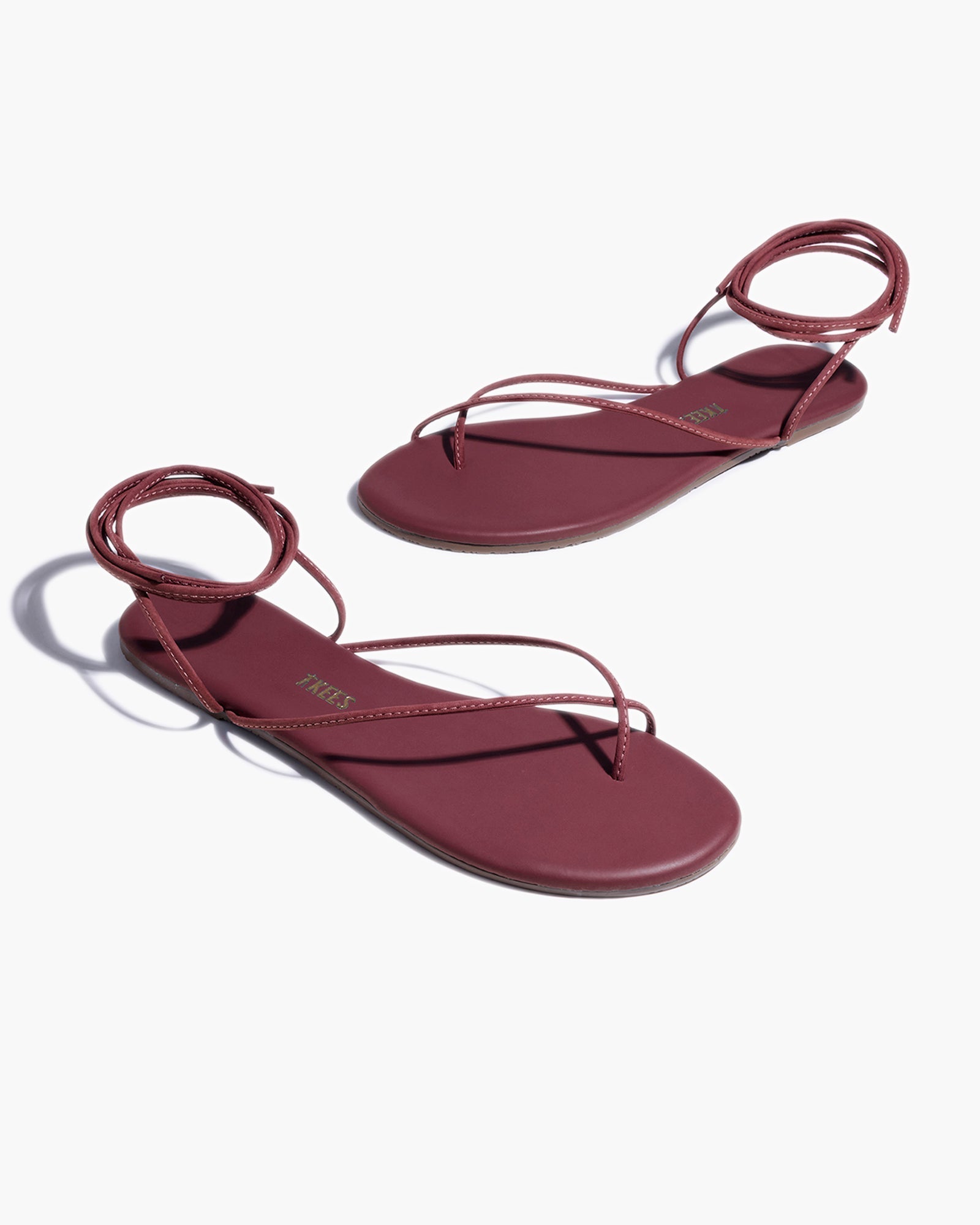 Red Women's's's's's's's's's's's's's's's's's's's's's's TKEES Roe Sandals | OSHMZV978