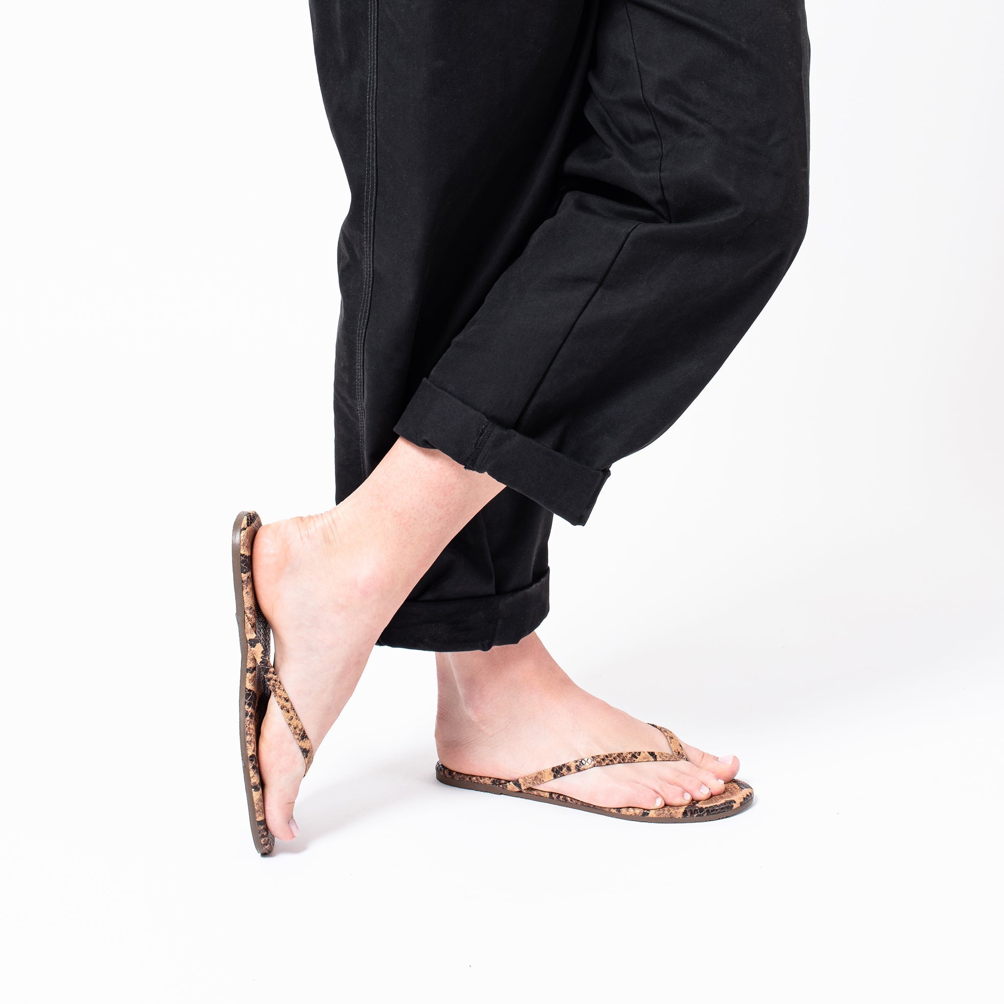 Snake Women's's's's's's's's's's's's's's's's's's's's's's TKEES Lily Vegan Animal Flip Flops | KMQSYP930