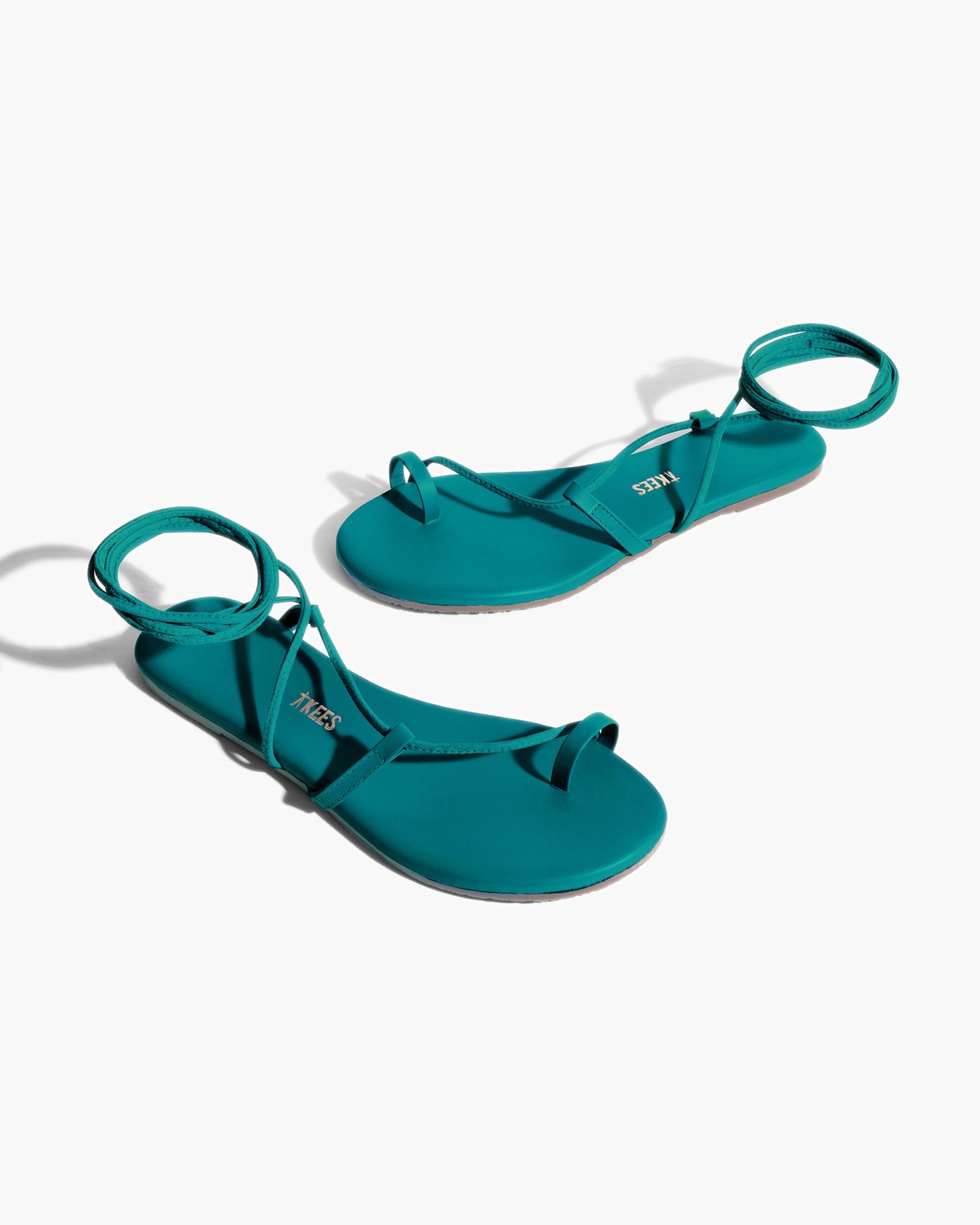 Turquoise Women's's's's's's's's's's's's's's's's's's's's's's TKEES Jo Pigments Sandals | TIKFGD826