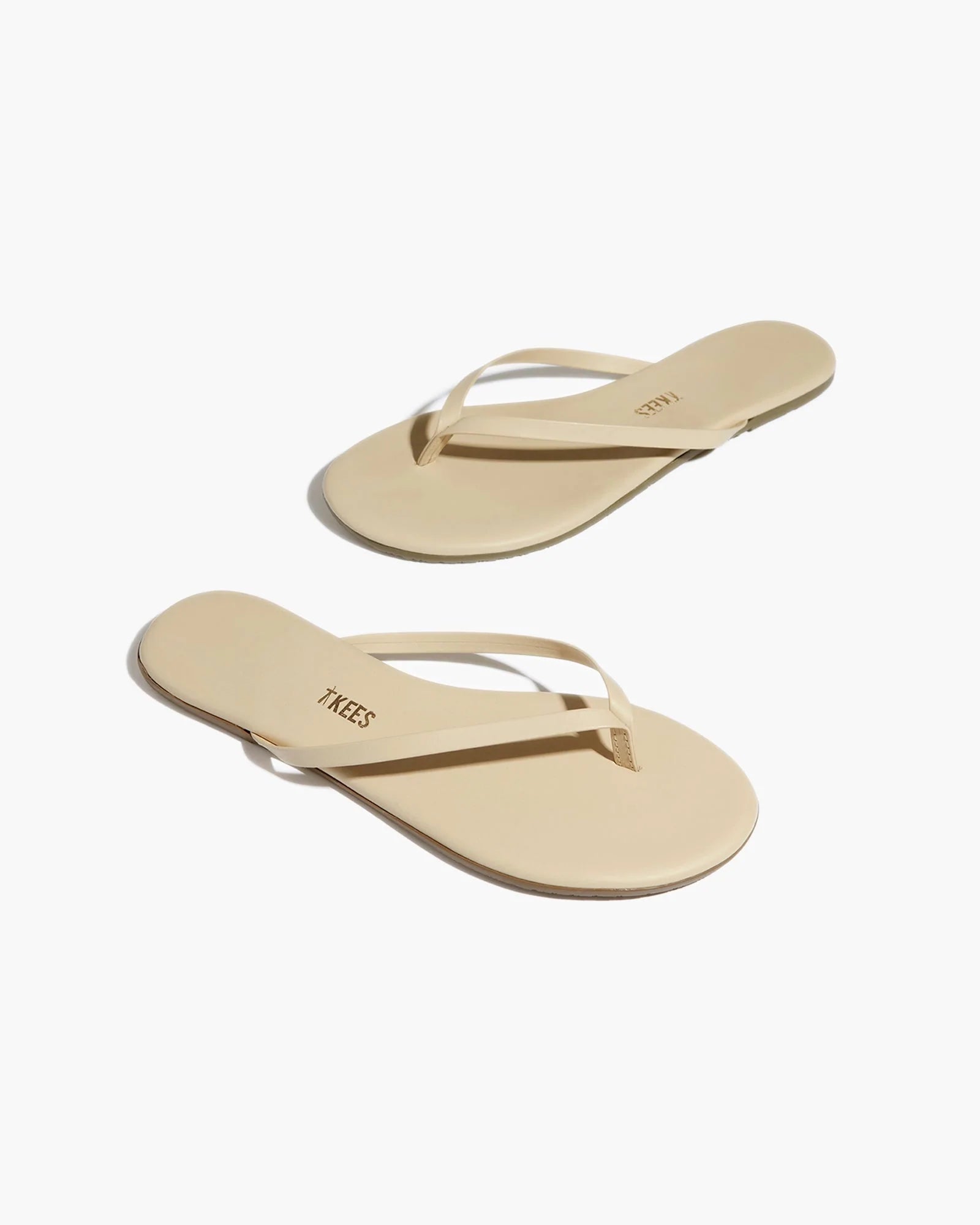 White Women's's's's's's's's's's's's's's's's's's's's's's TKEES Lily Nudes Flip Flops | BFGMIU918