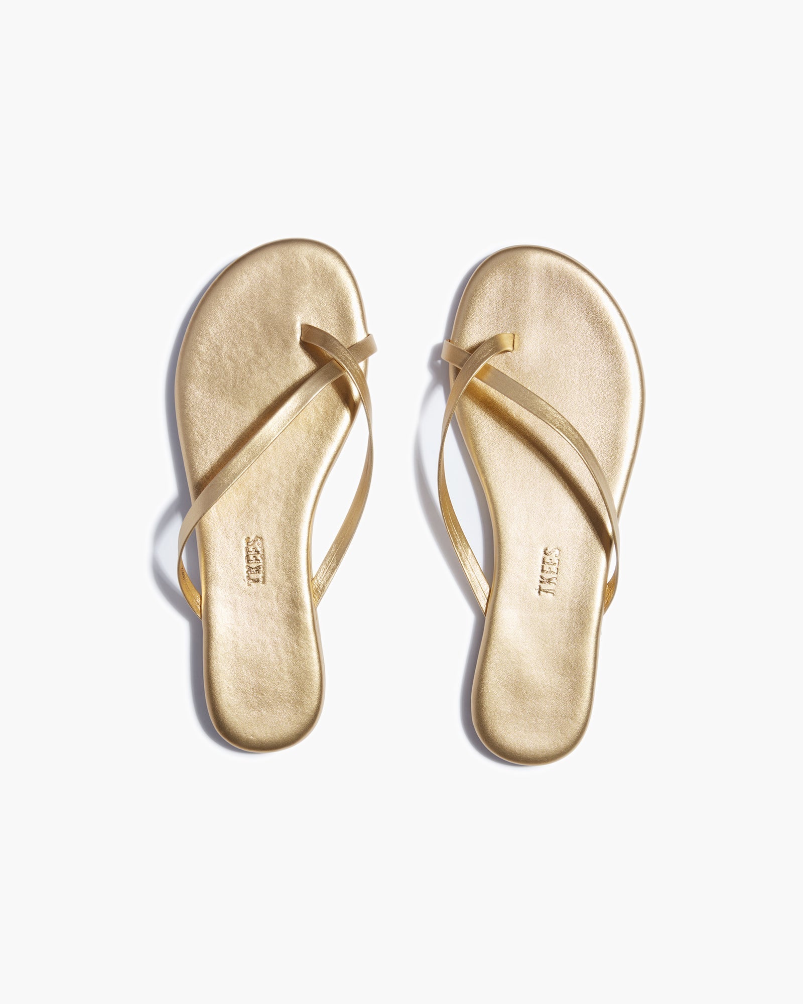 Gold Women's's's's's's's's's's's's's's's's's's's's's's TKEES Riley Metallics Sandals | TJLZNY853